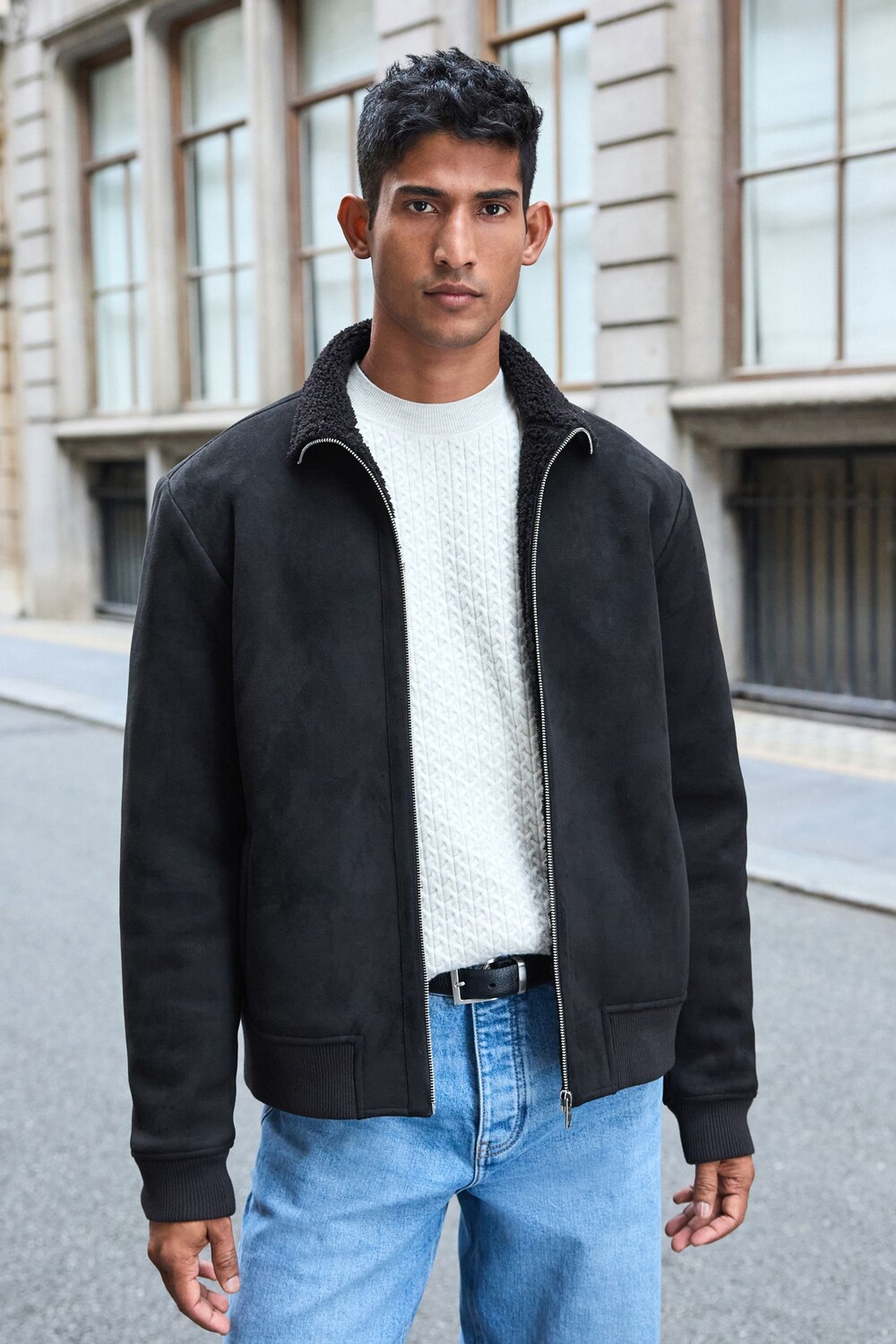 Куртка воронка из искусственной замши с подкладкой из искусственного меха «борг» на молнии Next, черный
Куртка воронка из искусственной замши с подкладкой из искусственного меха «борг» на молнии Next, черный