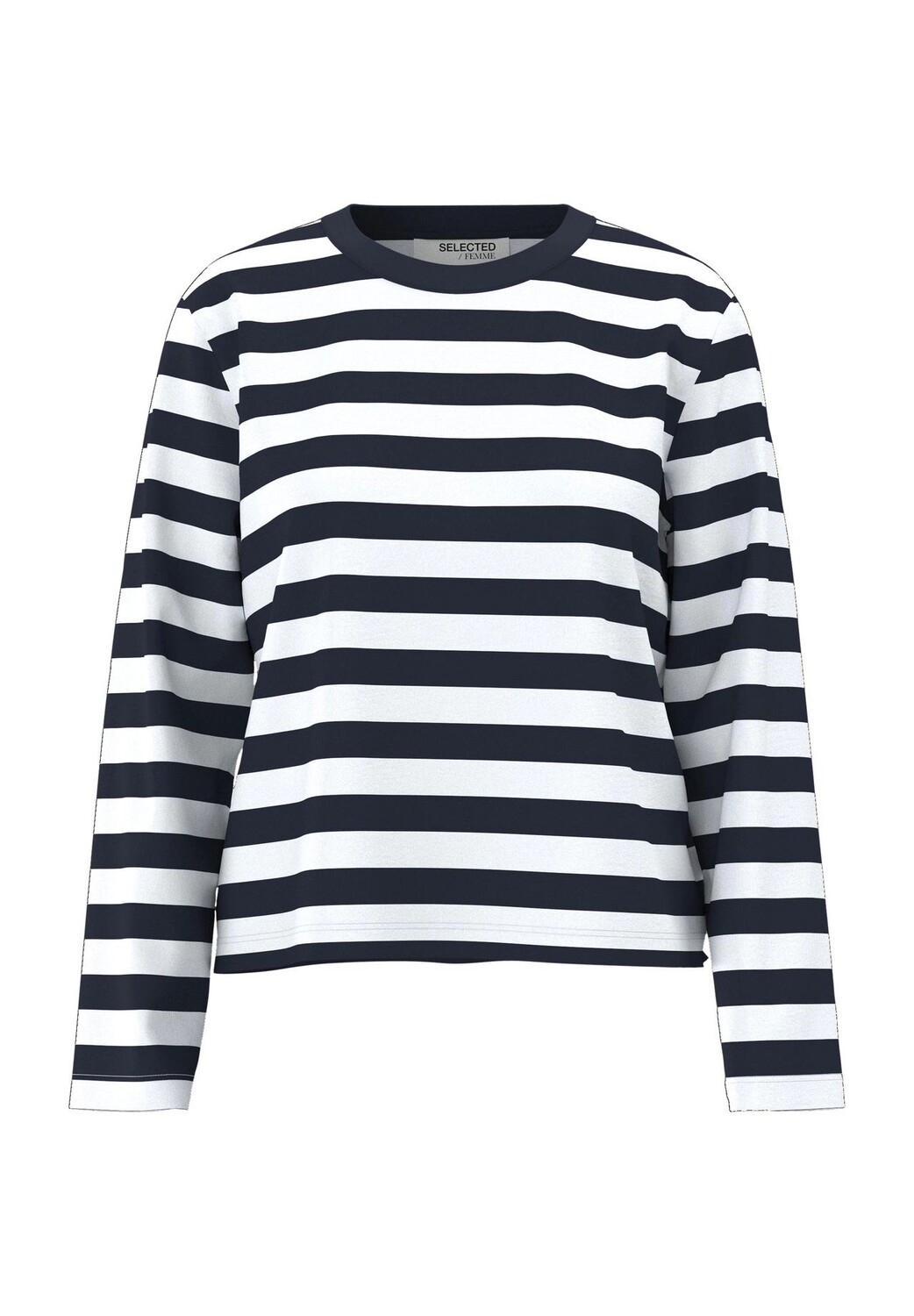 Женская хлопковая полосатая рубашка с длинными рукавами SELECTED FEMME, цвет Dark
Женская хлопковая полосатая рубашка с длинными рукавами SELECTED FEMME, цвет Dark