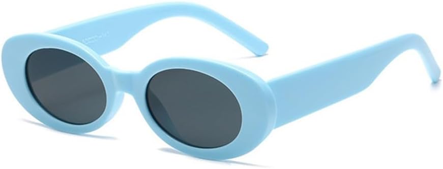 Ретро-солнцезащитные очки в маленькой оправе овальной формы для женщин, винтажные круглые солнцезащитные очки с защитой от УФ-излучения UV400 для мужчин MTZJH, Blue Gray
Ретро-солнцезащитные очки в маленькой оправе овальной формы для женщин, винтажные круглые солнцезащитные очки с защитой от УФ-излучения UV400 для мужчин MTZJH, Blue Gray