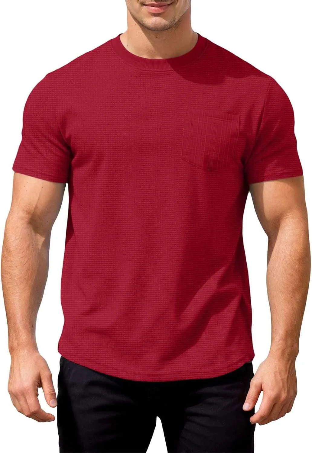 Футболка мужская летняя с коротким рукавом и круглым вырезом
Футболка мужская летняя с коротким рукавом и круглым вырезом