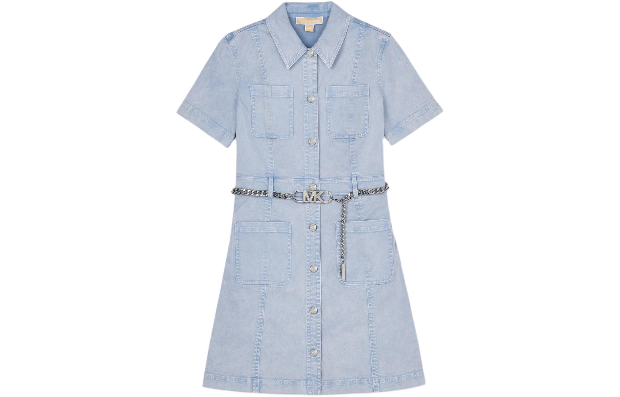 MICHAEL KORS SS24 платье с короткими рукавами женское светло-голубое
MICHAEL KORS SS24 платье с короткими рукавами женское светло-голубое