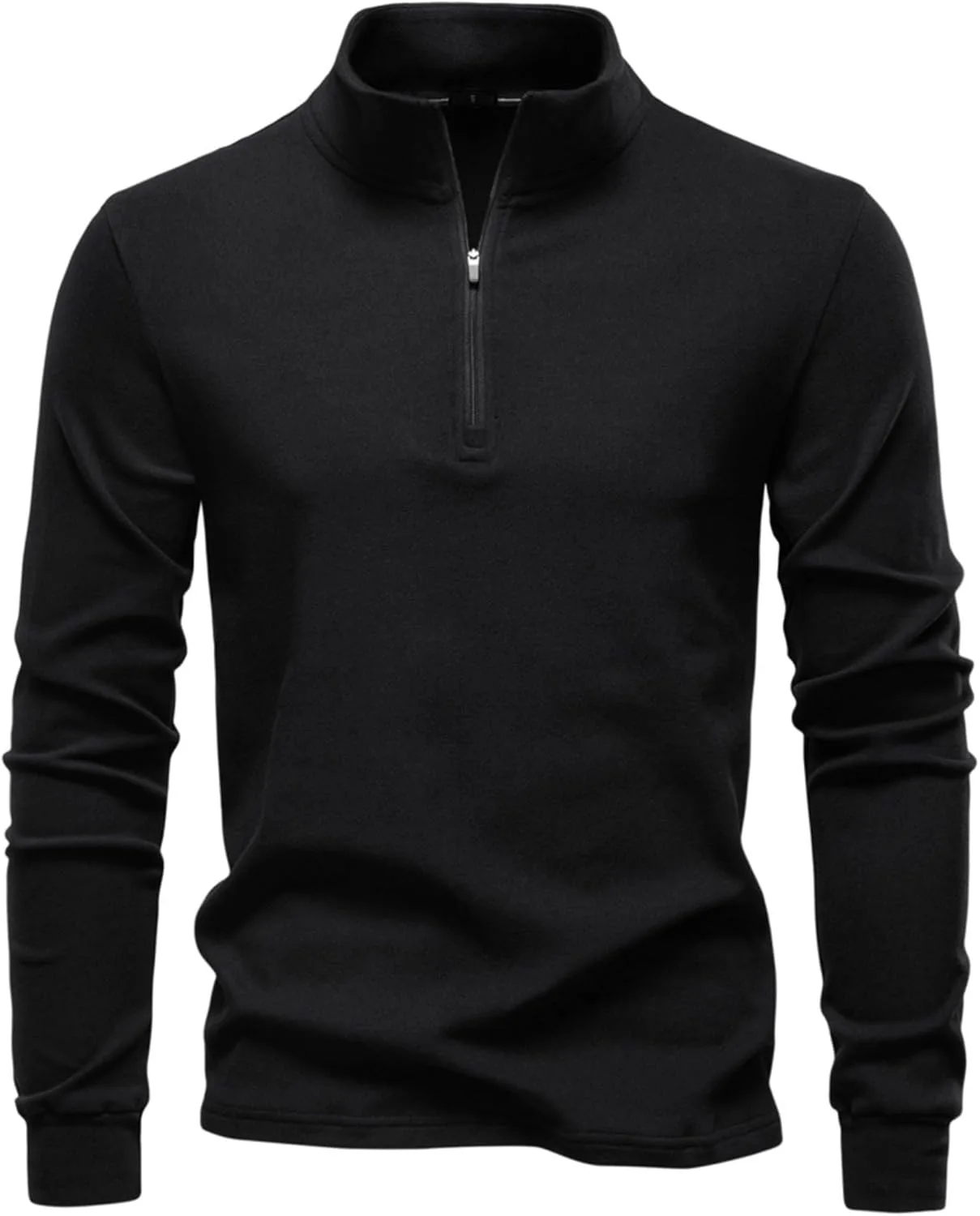 Мужской свитер с молнией на четверть и воротником-стойкой
Мужской свитер с молнией на четверть и воротником-стойкой
