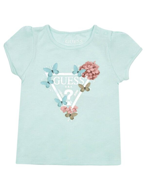Футболка детская Guess с бабочками, зеленый
Футболка детская Guess с бабочками, зеленый