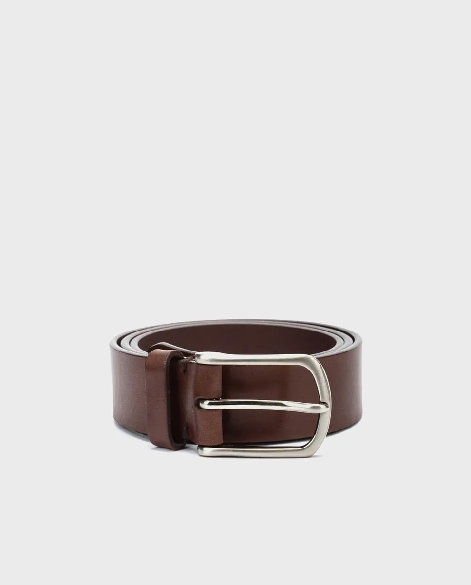 Мужской кожаный ремень с металлической пряжкой Pikolinos, коричневый
Мужской кожаный ремень с металлической пряжкой Pikolinos, коричневый
