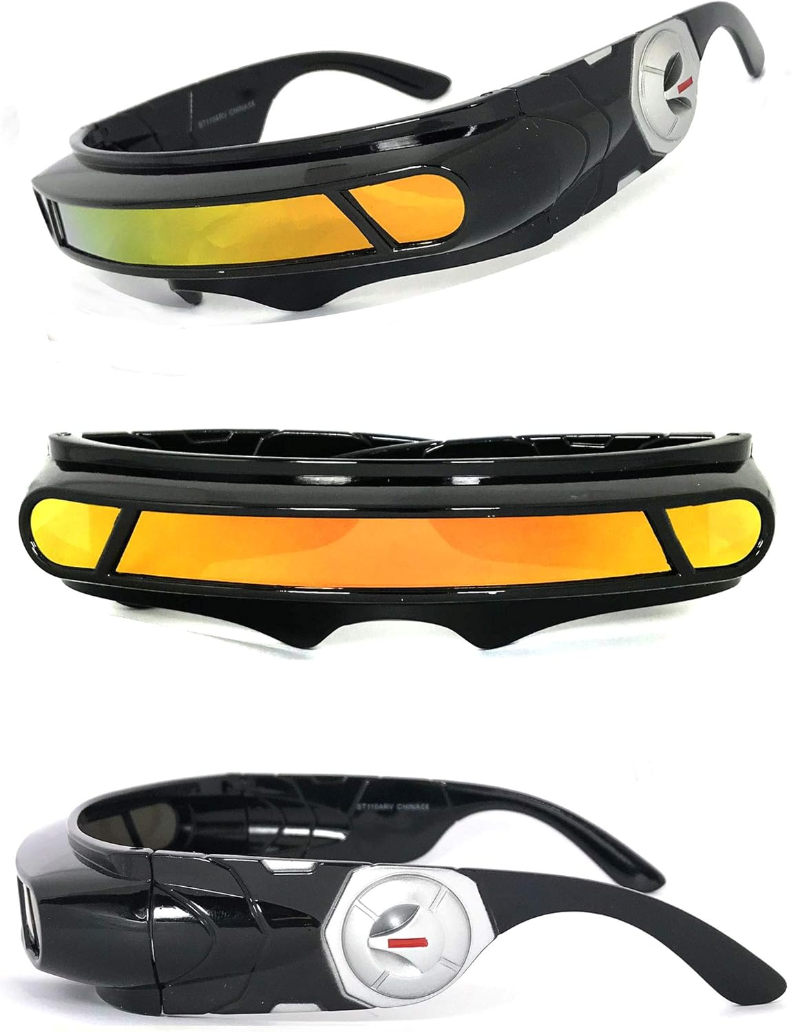 Футуристические солнцезащитные очки в стиле космического пришельца с щитом циклопа и цветными зеркальными монолинзами (черные (золотое огненное зеркало)) VeryHobby, Black (Gold Fire Mirror)
Футуристические солнцезащитные очки в стиле космического пришельца с щитом циклопа и цветными зеркальными монолинзами (черные (золотое огненное зеркало)) VeryHobby, Black (Gold Fire Mirror)