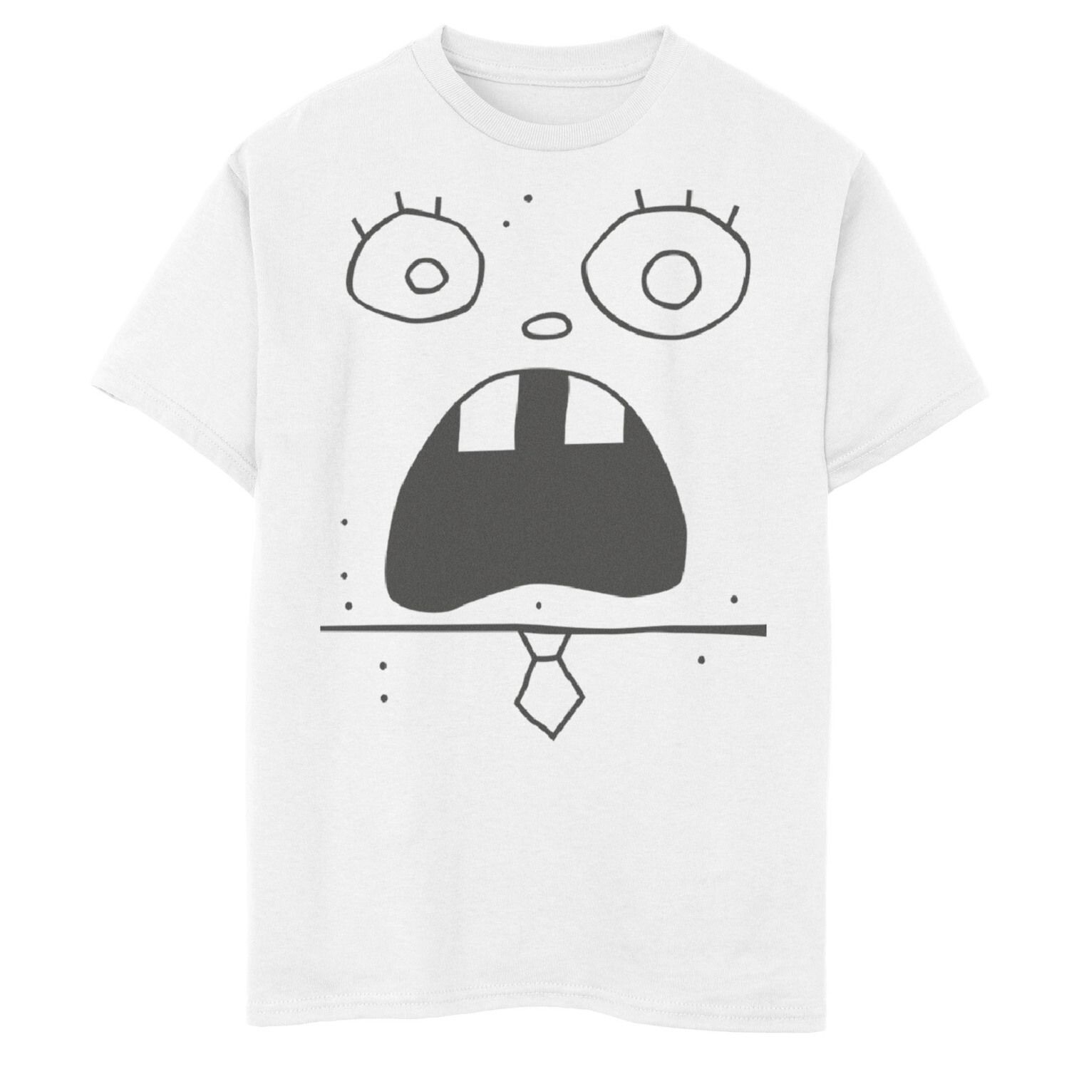 Костюмная футболка «Губка Боб Квадратные Штаны» Nickelodeon для мальчиков 8–20 лет с рисунком Боба Licensed Character