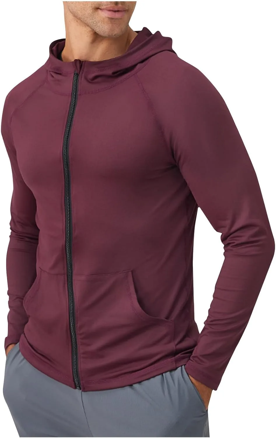 Мужская толстовка с полной молнией Moisture Wicking для защиты от солнца
Мужская толстовка с полной молнией Moisture Wicking для защиты от солнца