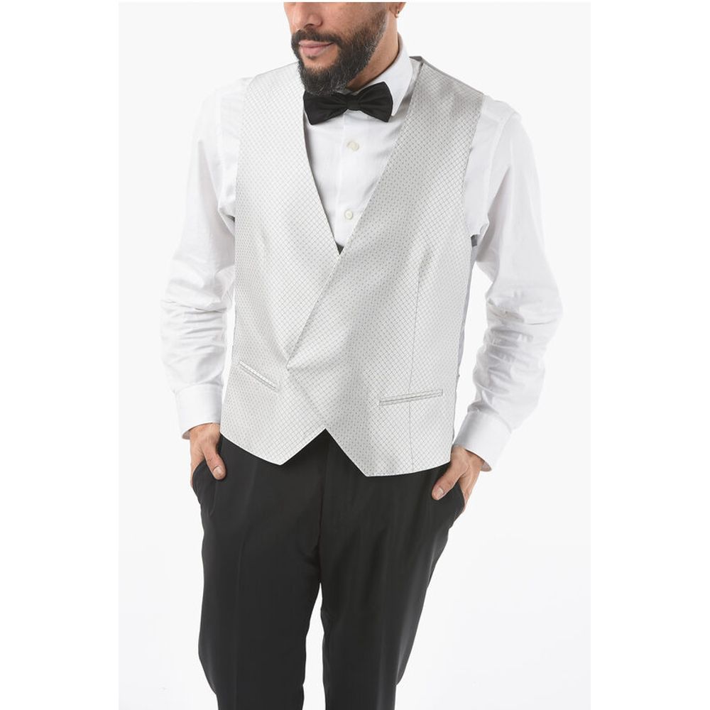 Двухцветный шелковый жилет ACADEMY CERIMONIA с логотипом по всей поверхности Corneliani, Gray
Двухцветный шелковый жилет ACADEMY CERIMONIA с логотипом по всей поверхности Corneliani, Gray