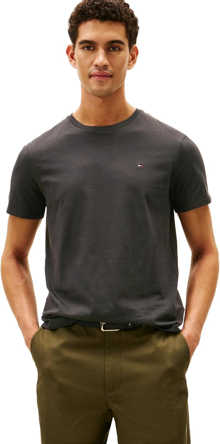 Мужская футболка Tommy Hilfiger Essential из хлопка с коротким рукавом, круглым вырезом и карманом, Th Deep Black
Мужская футболка Tommy Hilfiger Essential из хлопка с коротким рукавом, круглым вырезом и карманом, Th Deep Black