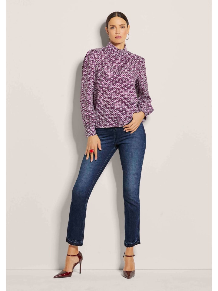 MADELEINE Блузка-слип с принтом, цвет ежевика/белый
MADELEINE Блузка-слип с принтом, цвет ежевика/белый