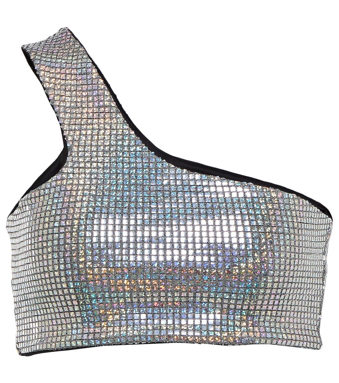 Переливающийся укороченный топ на одно плечо Dodo Bar Or, Light Silver
Переливающийся укороченный топ на одно плечо Dodo Bar Or, Light Silver