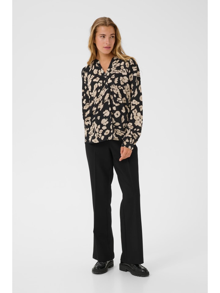 Kaffe Блузка с длинными рукавами KAsomia свободного кроя, черно-песочный леопардовый принт
Kaffe Блузка с длинными рукавами KAsomia свободного кроя, черно-песочный леопардовый принт