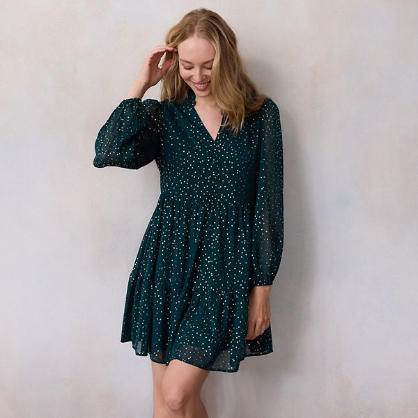 Платье-рубашка Petite babydoll с ярусами Lc Lauren Conrad, Olympic Green
Платье-рубашка Petite babydoll с ярусами Lc Lauren Conrad, Olympic Green