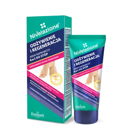 Nivelazione 6 в 1 питательный и восстанавливающий крем для ног 75 мл, Farmona
Nivelazione 6 в 1 питательный и восстанавливающий крем для ног 75 мл, Farmona
