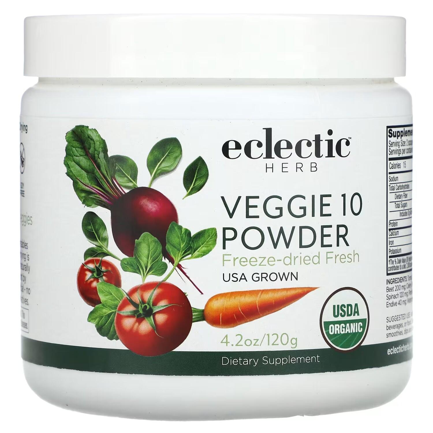 Порошок Eclectic Institute Veggie 10, 120 г
Порошок Eclectic Institute Veggie 10, 120 г