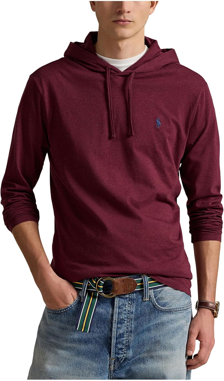 Мужская футболка с капюшоном POLO RALPH LAUREN из джерси, Spring Wine Heather
Мужская футболка с капюшоном POLO RALPH LAUREN из джерси, Spring Wine Heather