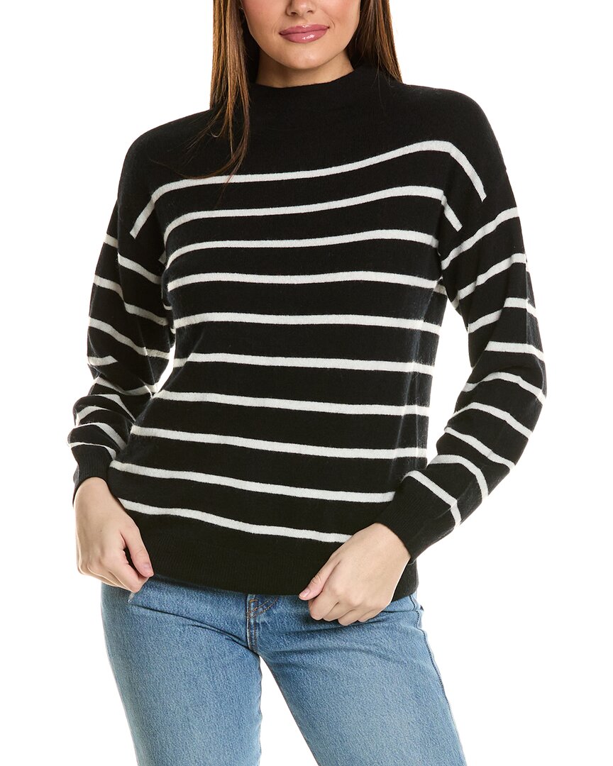 Amicale Кашемировый свитер в полоску с воротником-стойкой из кашемира Amicale Cashmere, черный
Amicale Кашемировый свитер в полоску с воротником-стойкой из кашемира Amicale Cashmere, черный