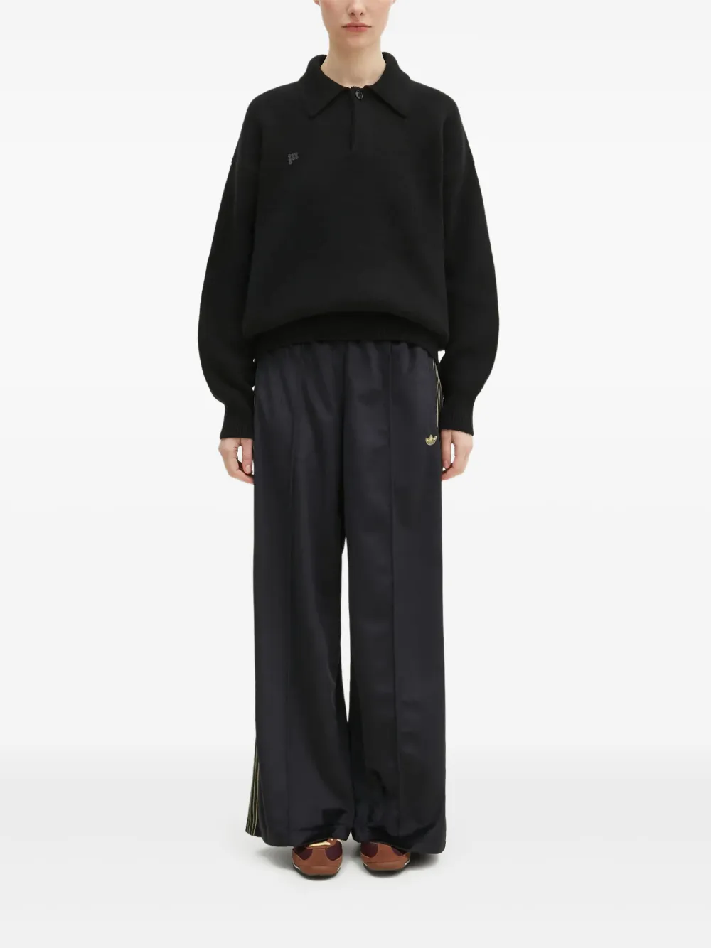 Рубашка-поло с ребристыми манжетами Pangaia, черный
Рубашка-поло с ребристыми манжетами Pangaia, черный