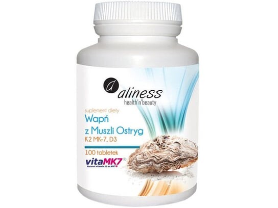 Aliness, Кальций из раковин устриц, 100 таблеток
Aliness, Кальций из раковин устриц, 100 таблеток