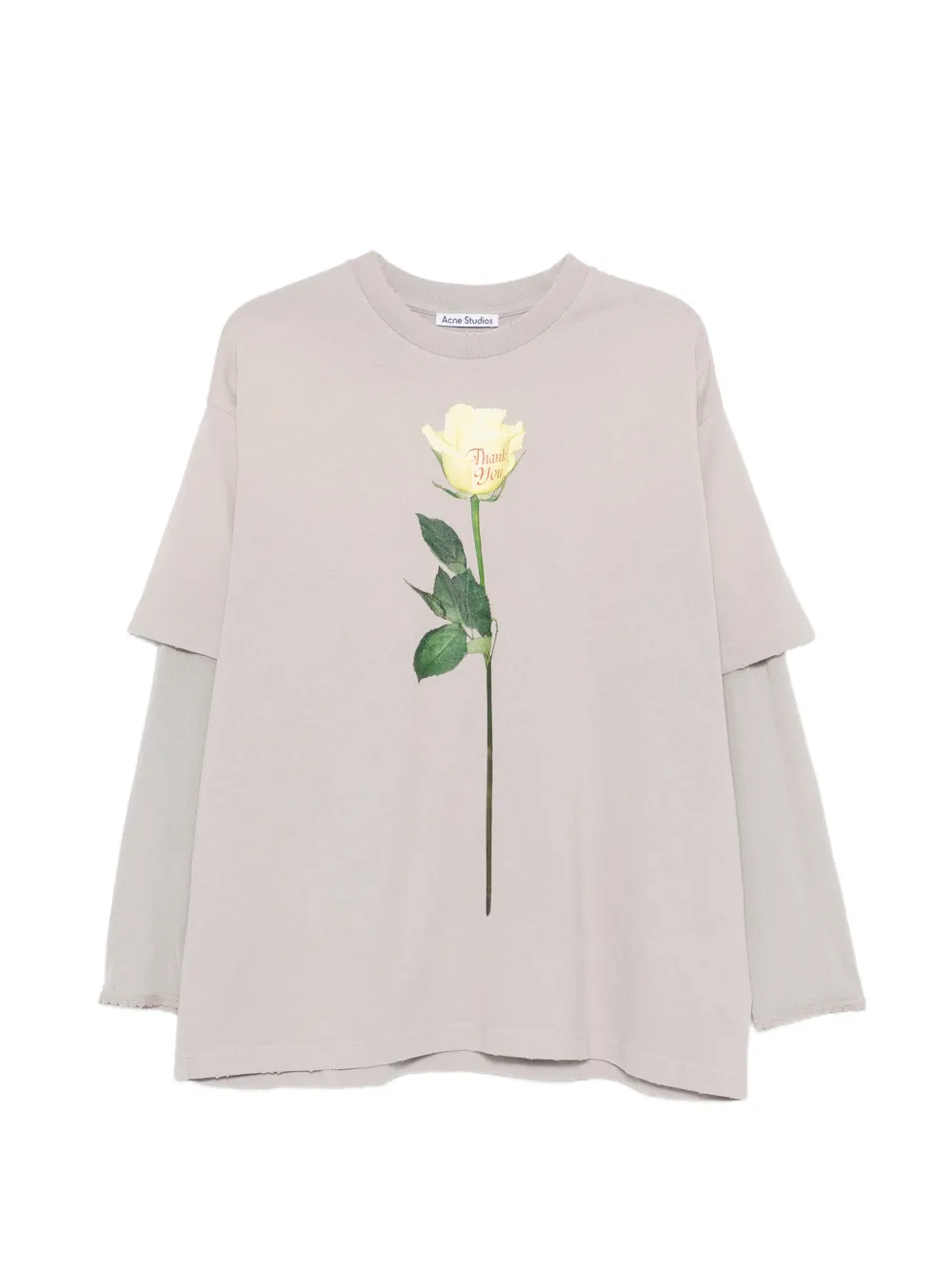 Многослойная футболка с графическим принтом Acne Studios, бежевый
Многослойная футболка с графическим принтом Acne Studios, бежевый