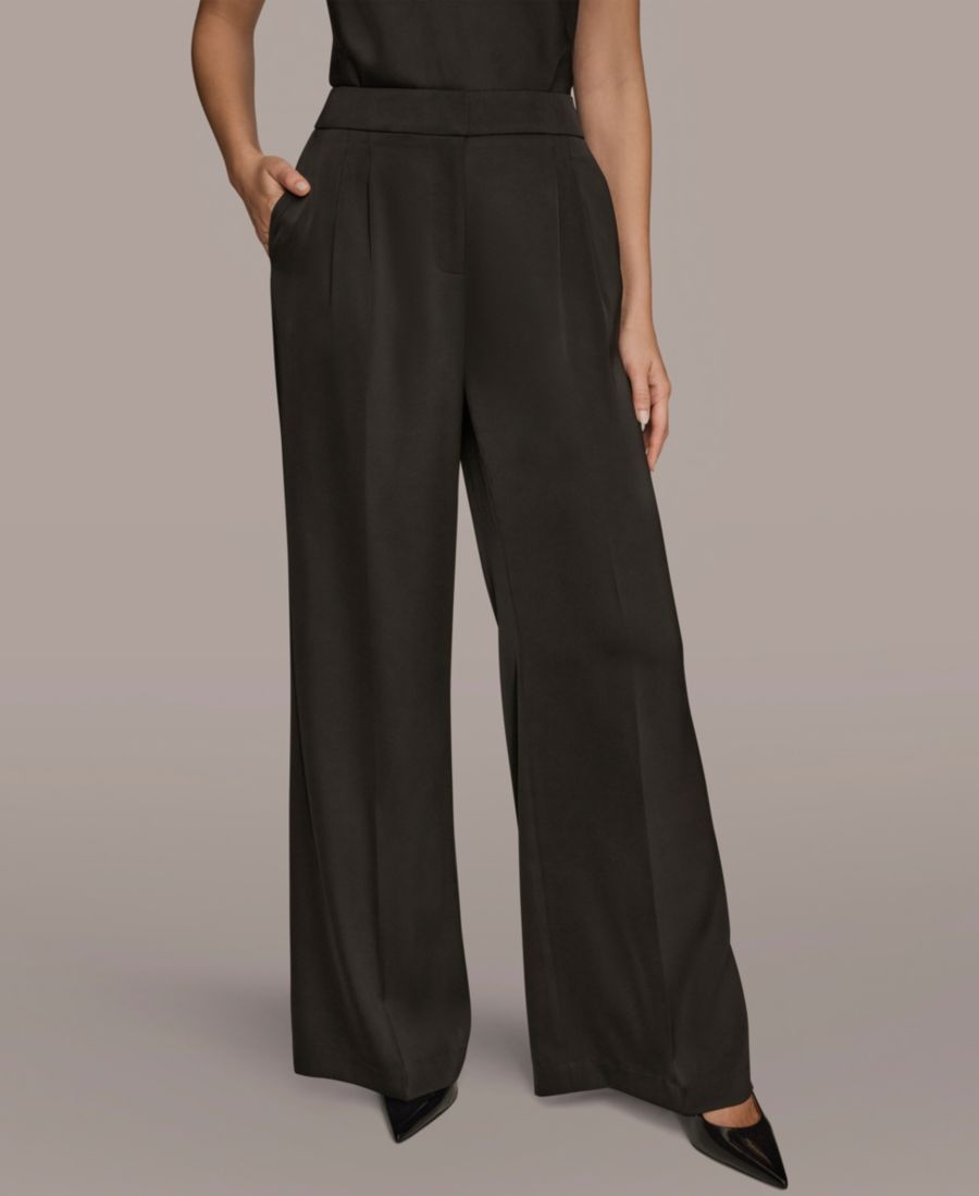 Женские брюки с широкими штанинами Donna Karan New York, Black
Женские брюки с широкими штанинами Donna Karan New York, Black