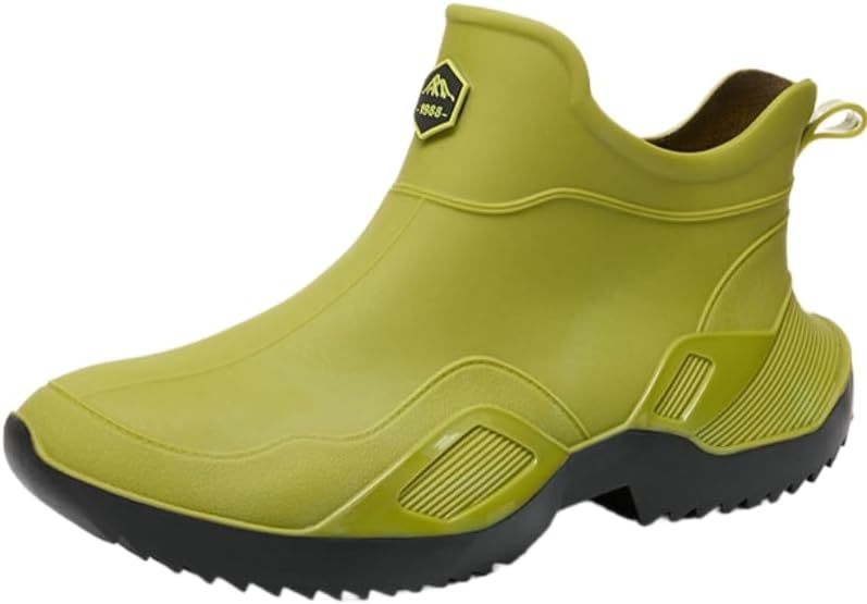 Модные спортивные водонепроницаемые короткие дождевые ботинки HoaloX для мужчин для романтического кемпинга и восхождений в горы, зеленый
Модные спортивные водонепроницаемые короткие дождевые ботинки HoaloX для мужчин для романтического кемпинга и восхождений в горы, зеленый