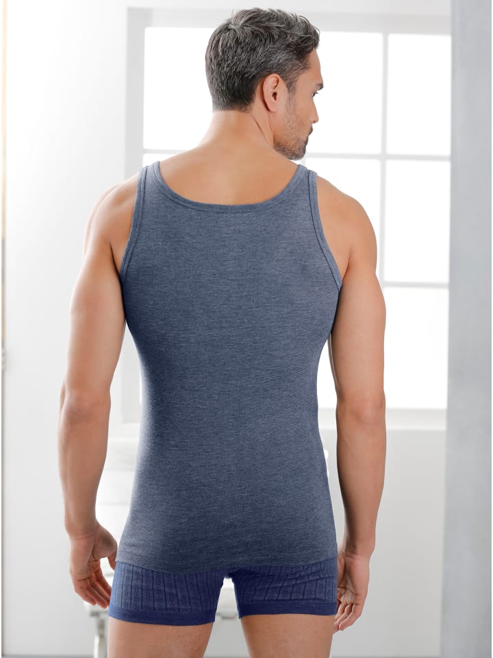 WITT WEIDEN Полосатая нижняя рубашка темно-синего цвета
WITT WEIDEN Полосатая нижняя рубашка темно-синего цвета