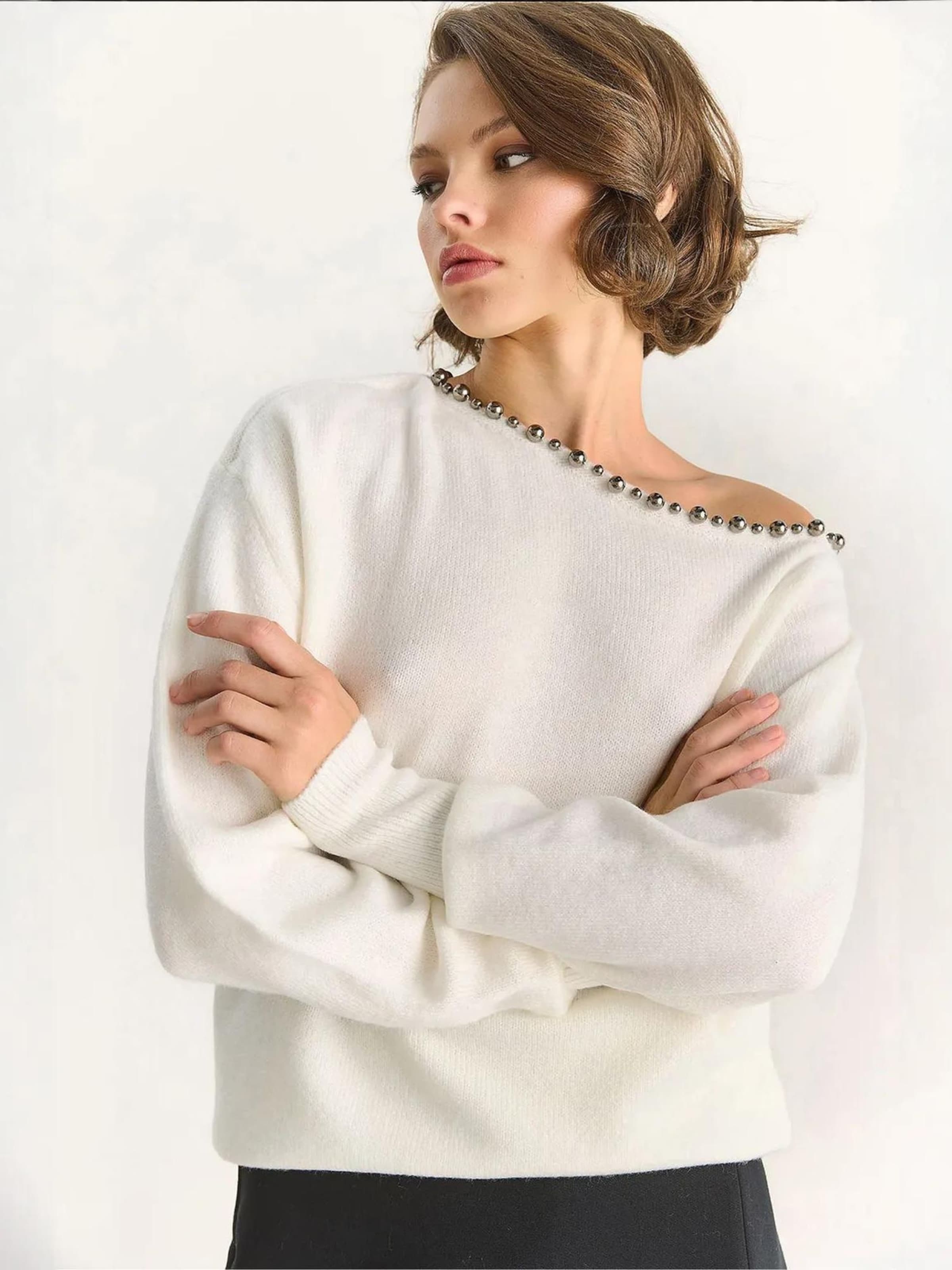 Bianco Lucci Свитер в белом цвете
Bianco Lucci Свитер в белом цвете