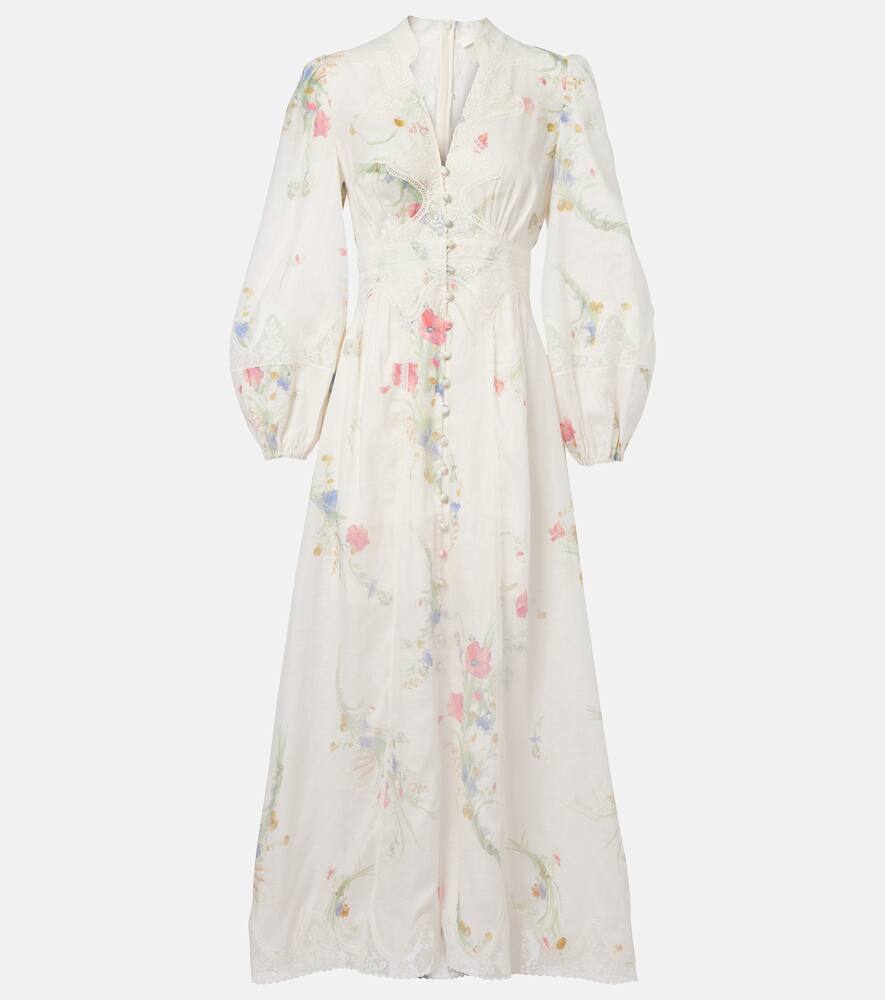 Счастливое платье макси из льна с цветочным кружевом Zimmermann, Cream Bouquet Floral
Счастливое платье макси из льна с цветочным кружевом Zimmermann, Cream Bouquet Floral