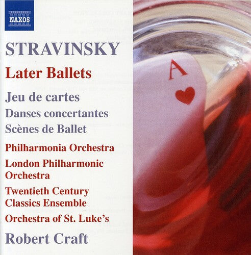 CD диск Stravinsky / Pao / Lpo / Craft: Later Ballets: Jeu de Cartes Danses Concertantes
CD диск Stravinsky / Pao / Lpo / Craft: Later Ballets: Jeu de Cartes Danses Concertantes