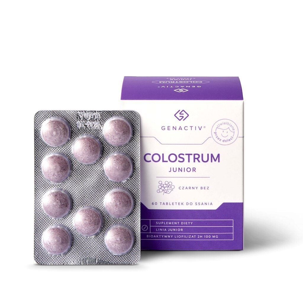 Genactiv Colostrum Junior, Биологически активная добавка, 60 таблеток со вкусом бузины Inna Marka
Genactiv Colostrum Junior, Биологически активная добавка, 60 таблеток со вкусом бузины Inna Marka