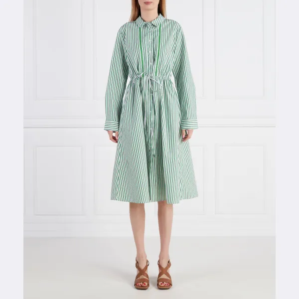 Платье-Рубашка миди в полоску Org co Tommy Hilfiger, зеленый
Платье-Рубашка миди в полоску Org co Tommy Hilfiger, зеленый