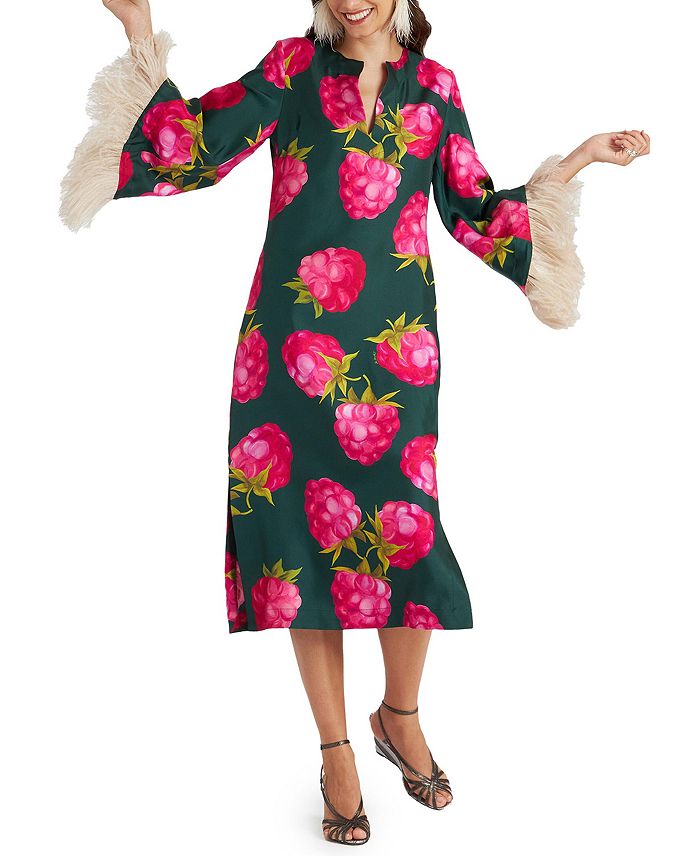 Кафтан с перьями La DoubleJ, мультиколор 
Кафтан с перьями La DoubleJ, мультиколор