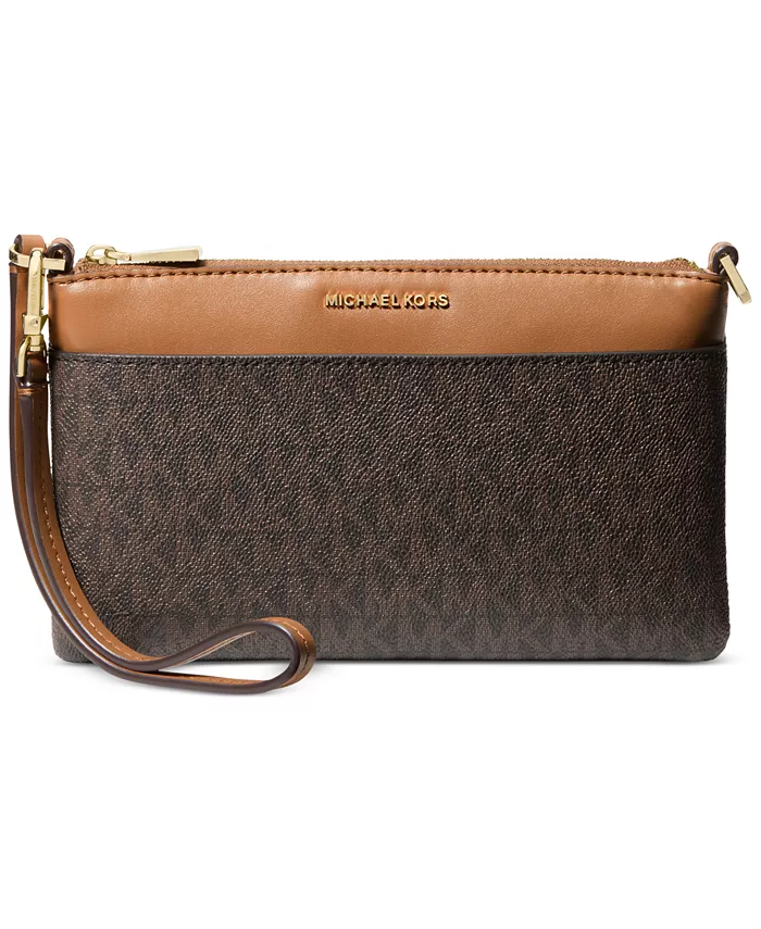Сумка Jet Set Small Top Zip Convertible Wristlet Michael Kors, коричневый/бежевый
Сумка Jet Set Small Top Zip Convertible Wristlet Michael Kors, коричневый/бежевый