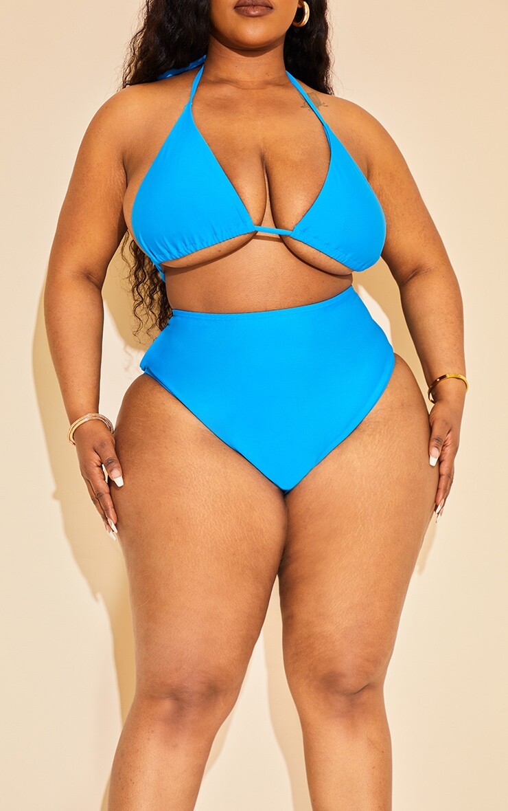 PrettyLittleThing Плюс ярко-синие плавки бикини Mix & Match с высокой талией
PrettyLittleThing Плюс ярко-синие плавки бикини Mix & Match с высокой талией