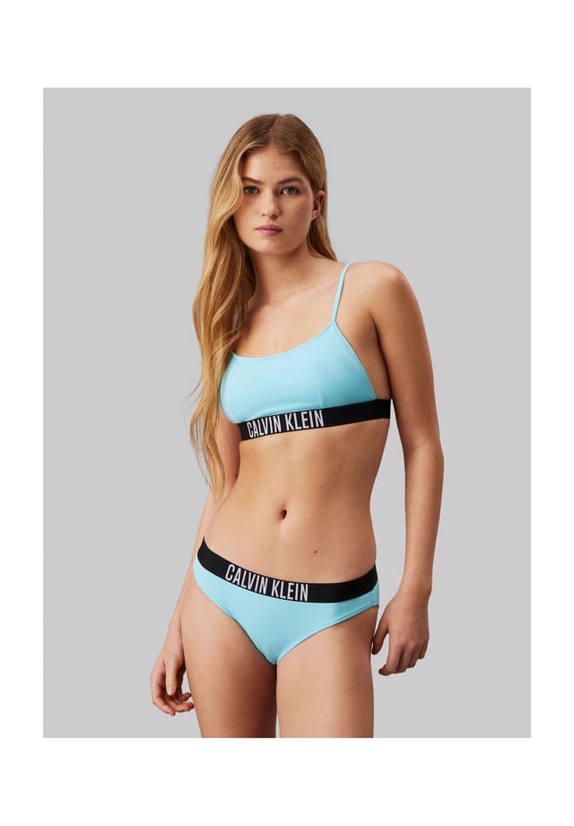 Бюстье-Топ бикини с узкими бретелями Calvin Klein, синий 
Бюстье-Топ бикини с узкими бретелями Calvin Klein, синий
