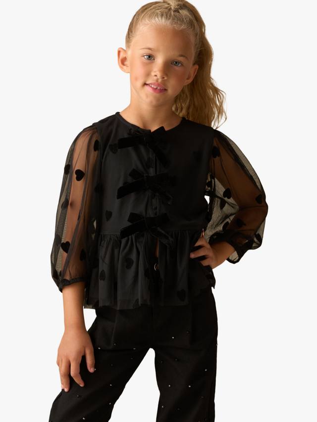 Детский топ с сердцем из сетки Angel & Rocket, Black
Детский топ с сердцем из сетки Angel & Rocket, Black