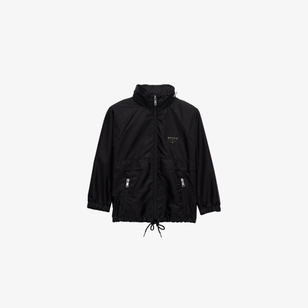 Куртка-Дождевик из нейлона Re-Nylon с логотипом и рукавами реглан Prada, черный
Куртка-Дождевик из нейлона Re-Nylon с логотипом и рукавами реглан Prada, черный