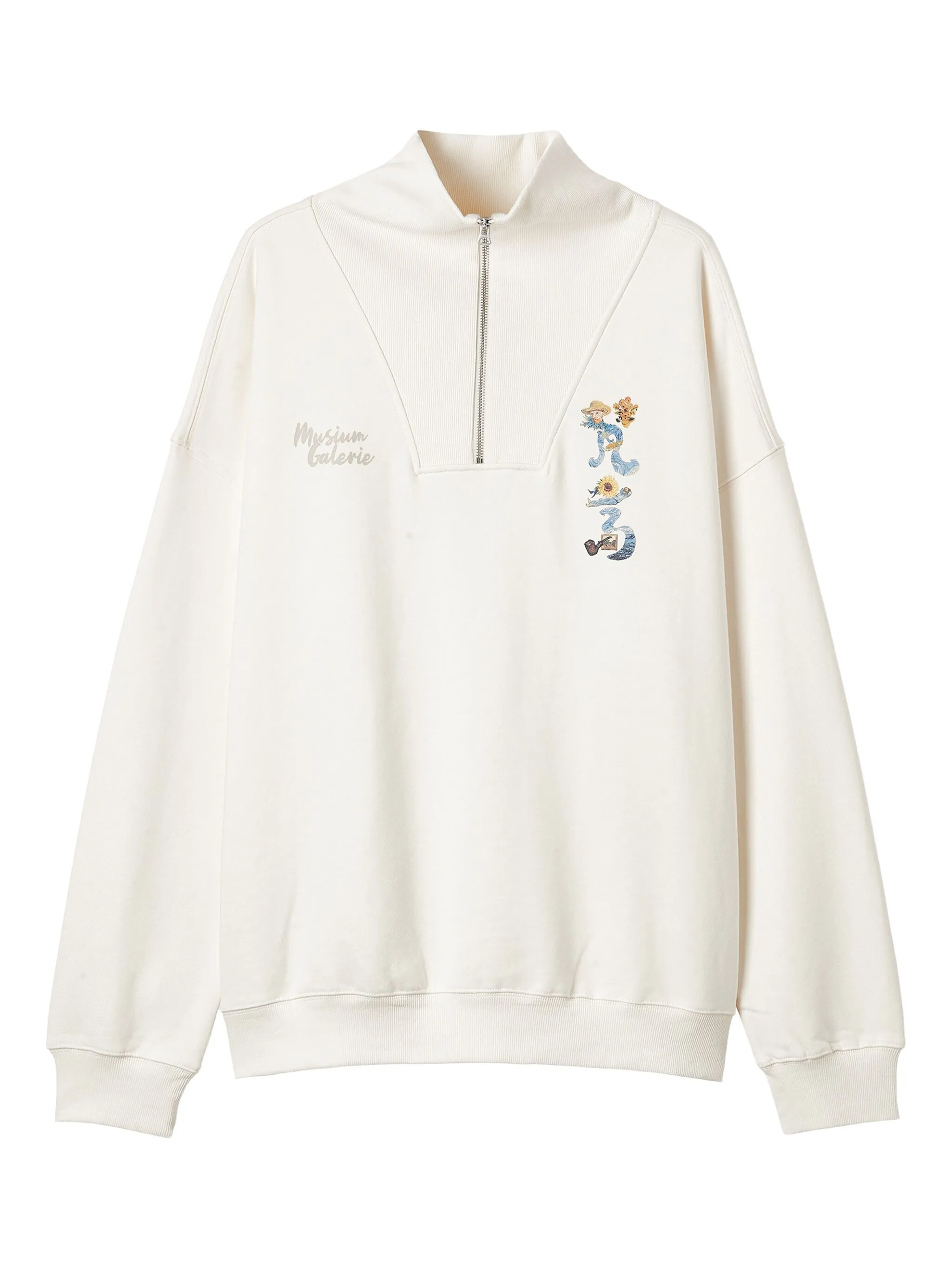 Толстовка с приспущенными плечами Musium Div., белый
Толстовка с приспущенными плечами Musium Div., белый