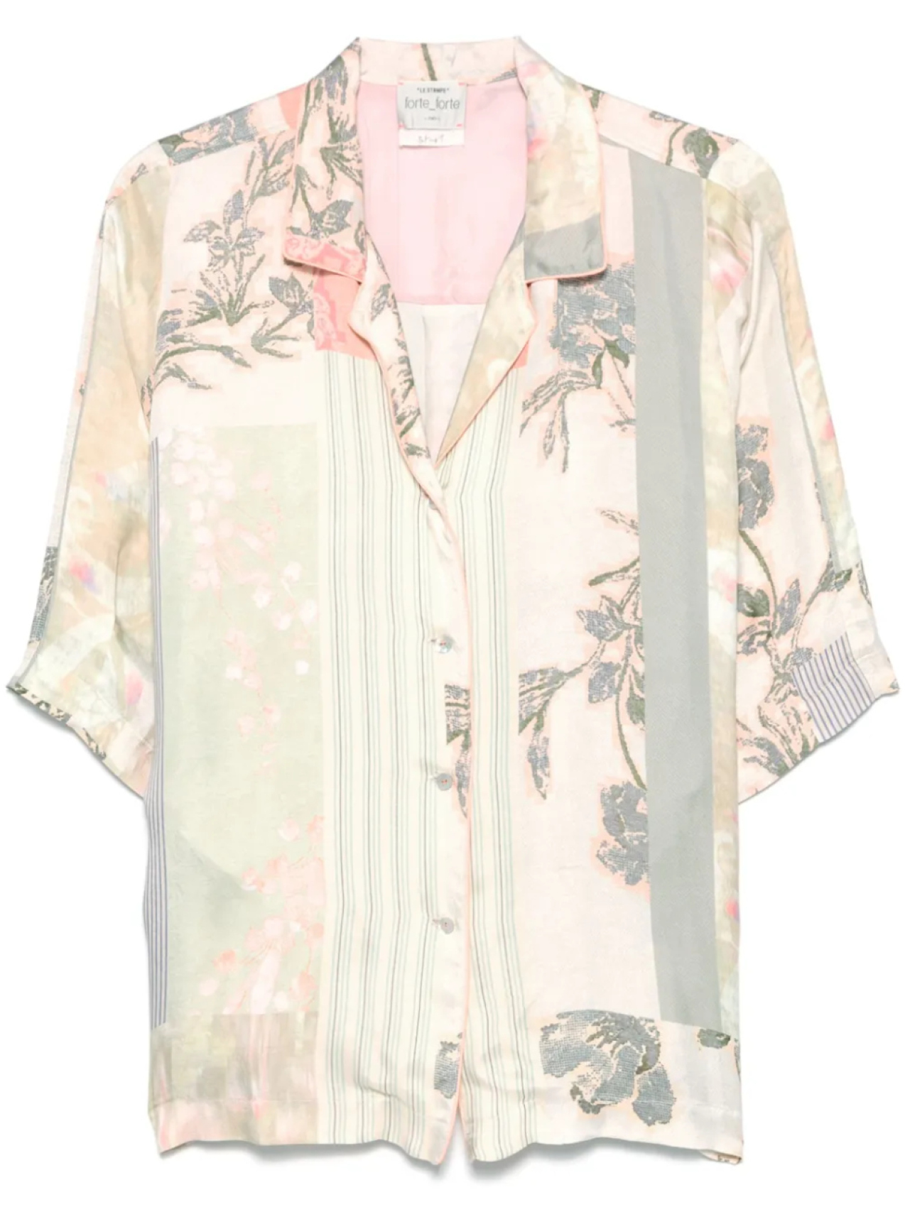 Рубашка с принтом в технике пэчворк Forte Forte, зеленый
Рубашка с принтом в технике пэчворк Forte Forte, зеленый