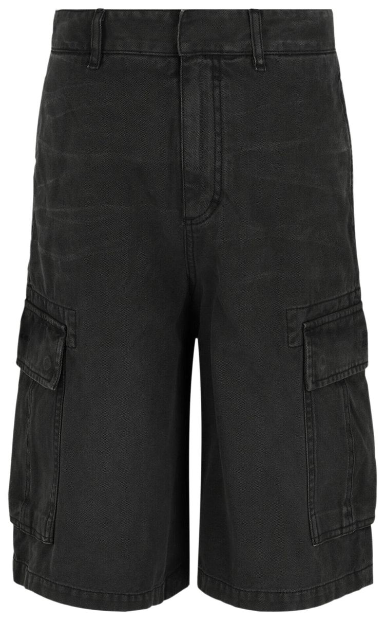 Джинсовые шорты-карго Givenchy с вышивкой, черные
Джинсовые шорты-карго Givenchy с вышивкой, черные