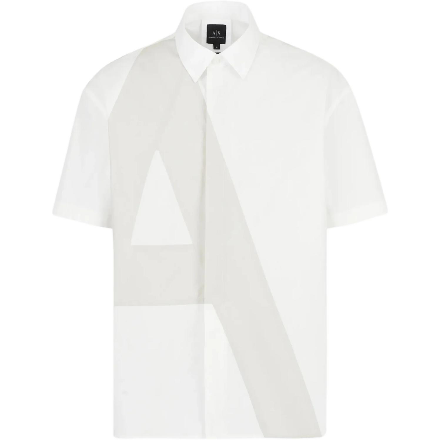 Armani Exchange Мужская рубашка AE SS23, белая с серым
Armani Exchange Мужская рубашка AE SS23, белая с серым