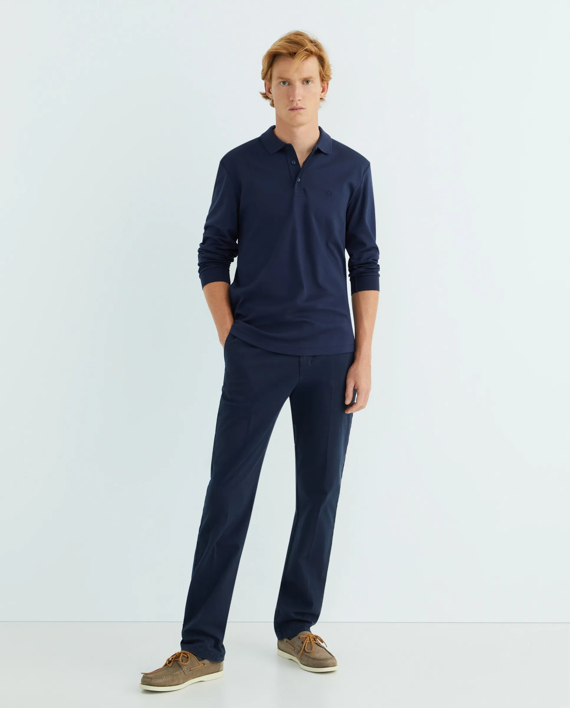 Длинный рукав поло Rushmore, темно-синий 
Длинный рукав поло Rushmore, темно-синий