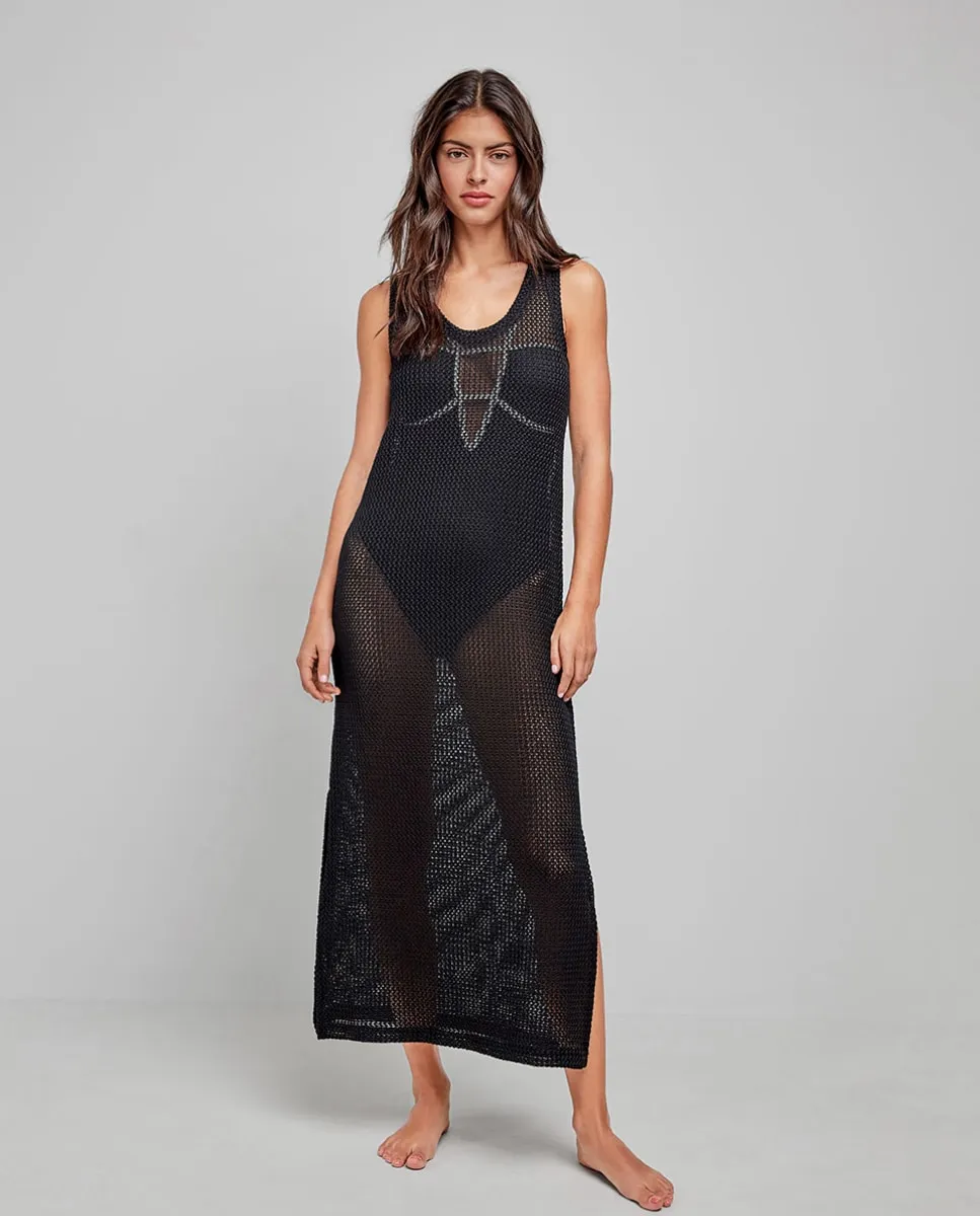 Пляжное платье без рукавов крючком Gisela, черный
Пляжное платье без рукавов крючком Gisela, черный