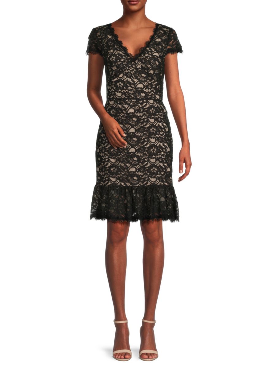 Кружевное платье с расклешенной юбкой Focus by Shani, черный
Кружевное платье с расклешенной юбкой Focus by Shani, черный