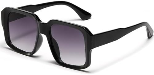 Ретро-квадратные солнцезащитные очки для женщин, модные градиентные оттенки, защита от УФ-излучения UV400, модные панк-солнцезащитные очки для мужчин MTZJH, Black Grey
Ретро-квадратные солнцезащитные очки для женщин, модные градиентные оттенки, защита от УФ-излучения UV400, модные панк-солнцезащитные очки для мужчин MTZJH, Black Grey