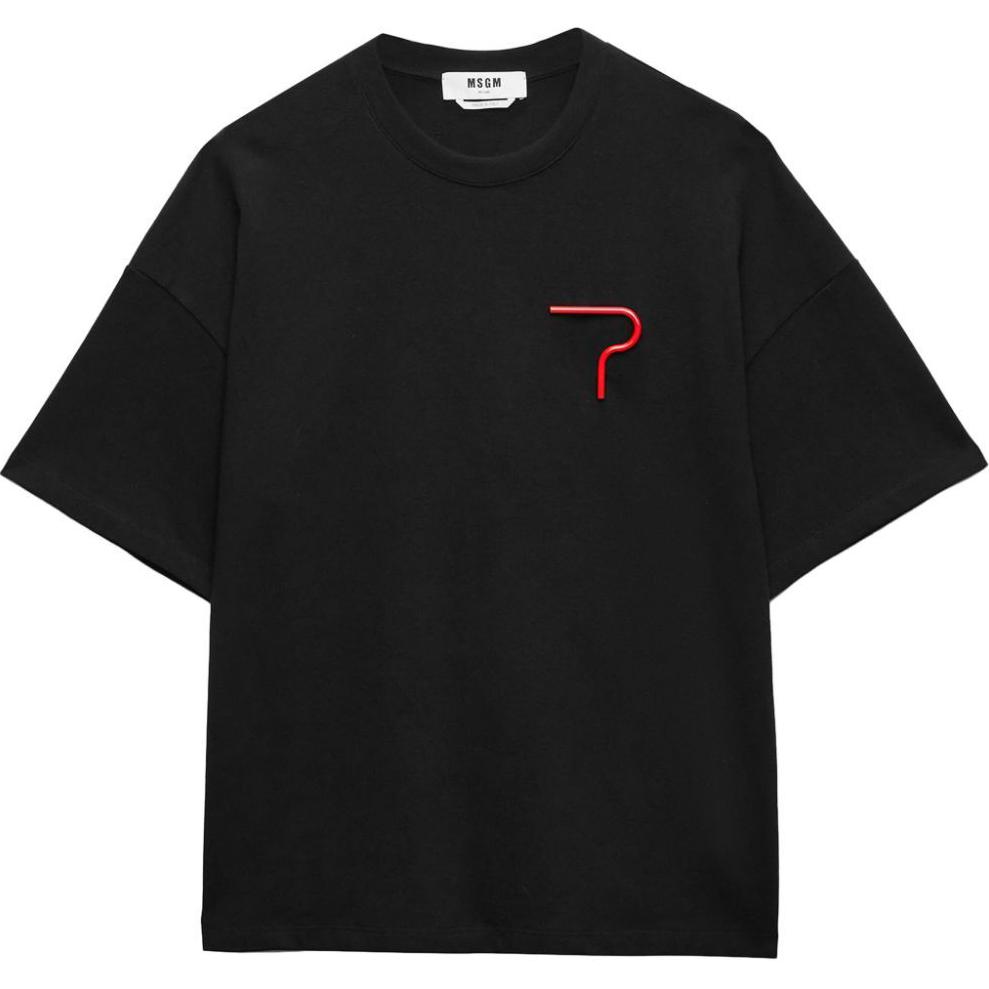 Футболка с аппликацией MSGM, черный
Футболка с аппликацией MSGM, черный