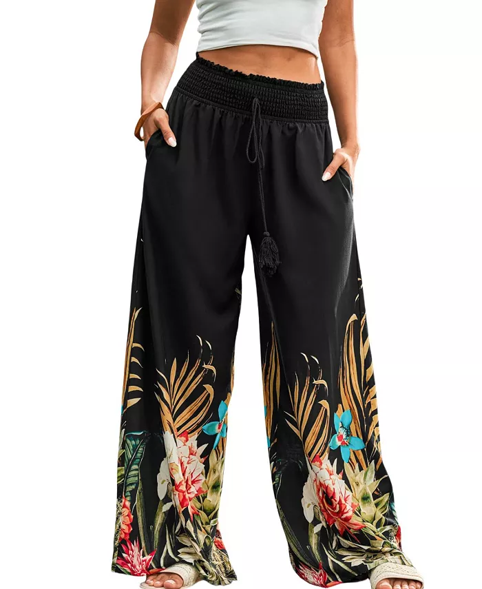 Женские тропические штаны Just Beachy Cupshe, черный
Женские тропические штаны Just Beachy Cupshe, черный