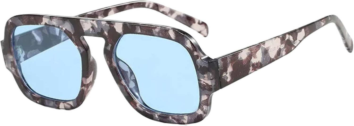 Солнцезащитные очки с защитой от УФ-излучения UV400 | Градиентный панк, большая оправа | Для женщин и мужчин, для занятий спортом на открытом воздухе и вождения DSVIGF, Leopard Blue
Солнцезащитные очки с защитой от УФ-излучения UV400 | Градиентный панк, большая оправа | Для женщин и мужчин, для занятий спортом на открытом воздухе и вождения DSVIGF, Leopard Blue