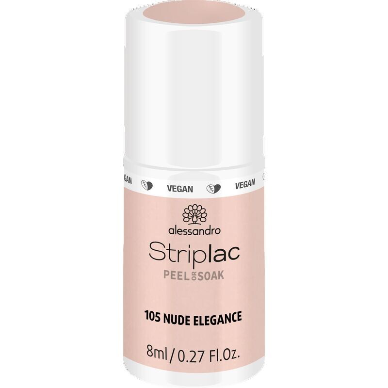 STRIPLAC PEEL OR SOAK NUDE ELEGANCE – VEGAN Alessandro, 8 ml
STRIPLAC PEEL OR SOAK NUDE ELEGANCE – VEGAN Alessandro, 8 ml